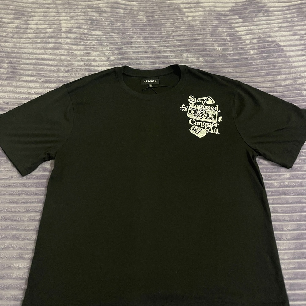 Reason Black Graphic Tee